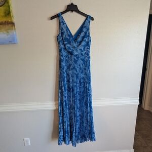 Ralph Lauren Blue Floral Maxi Dress